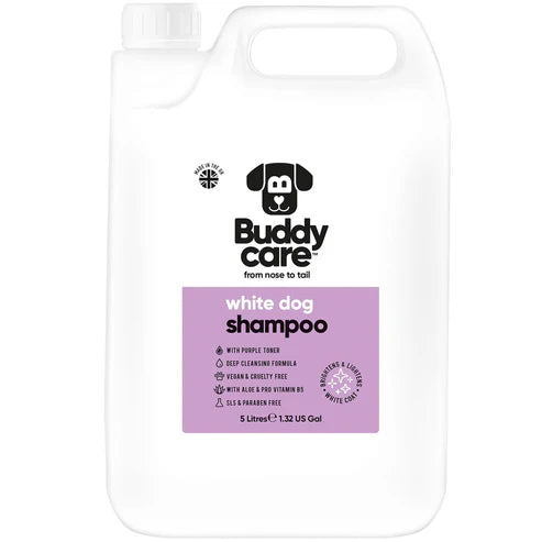 Buddy Care Dog Shampoo - White Dog - 5L
