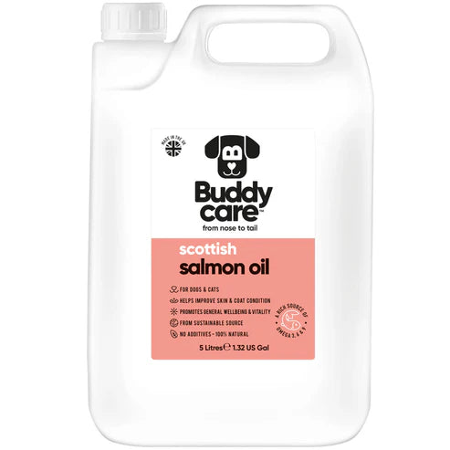 Buddy Care Salmon Oil - 5L / 1.32 Gal