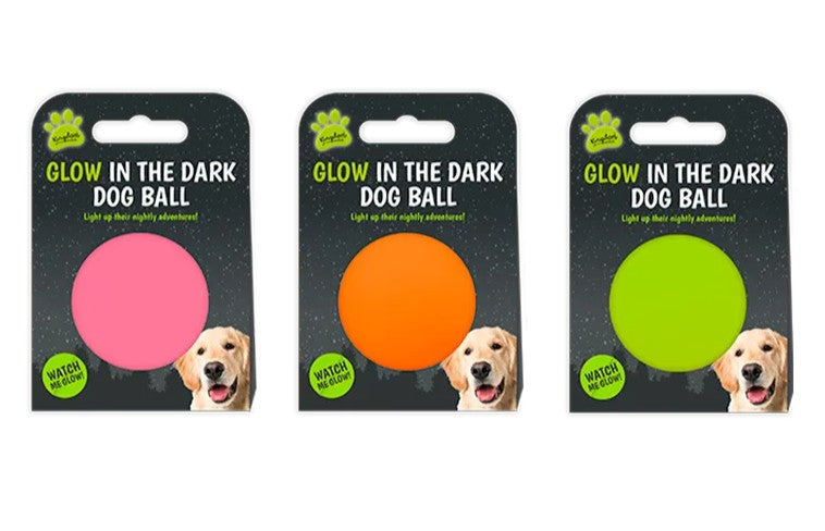 GLOW IN THE DARK DOG BALL